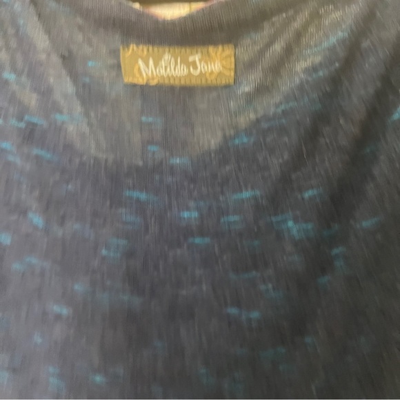 Matilda Jane Dress Viscose jersey blend extra long length Navy Small - Picture 7 of 9